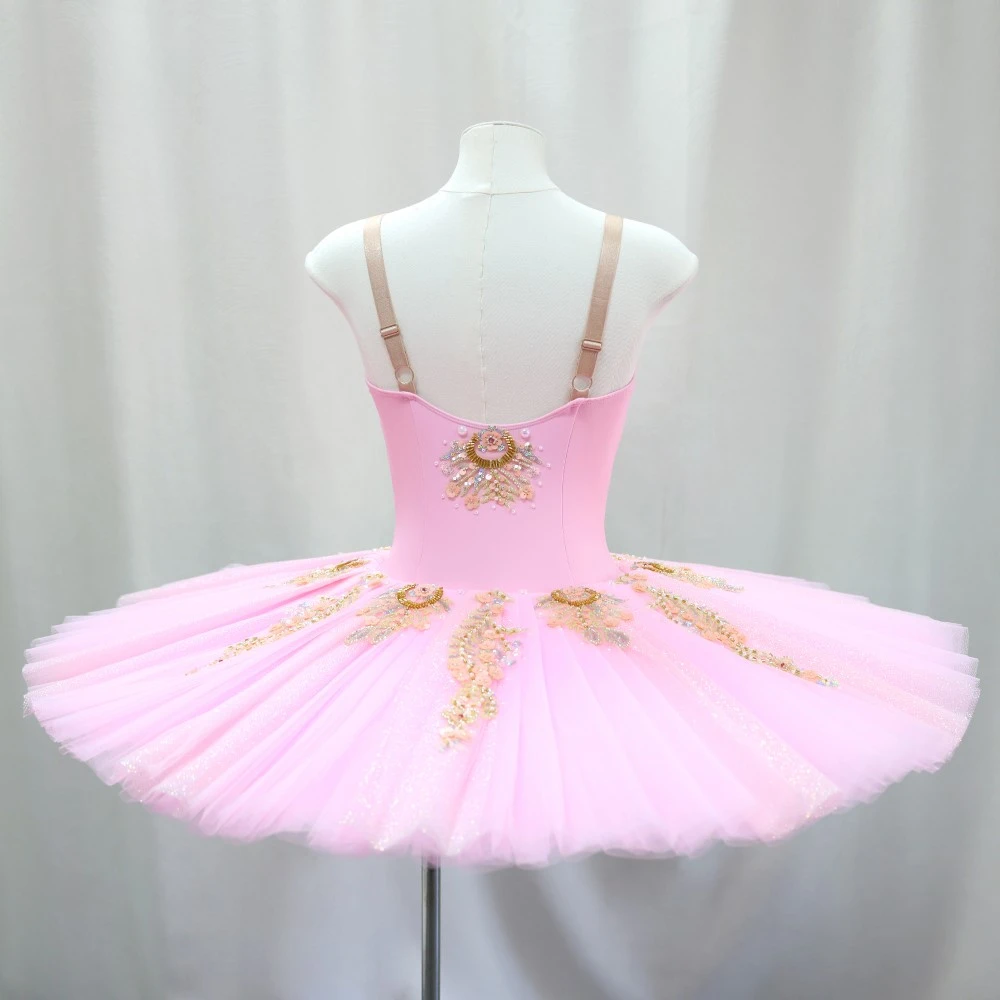 Robe tutu de ballet orn&eacute;e de fleurs | Options rouge/rose/jaune | Tailles enfants et adultes-BLT1723