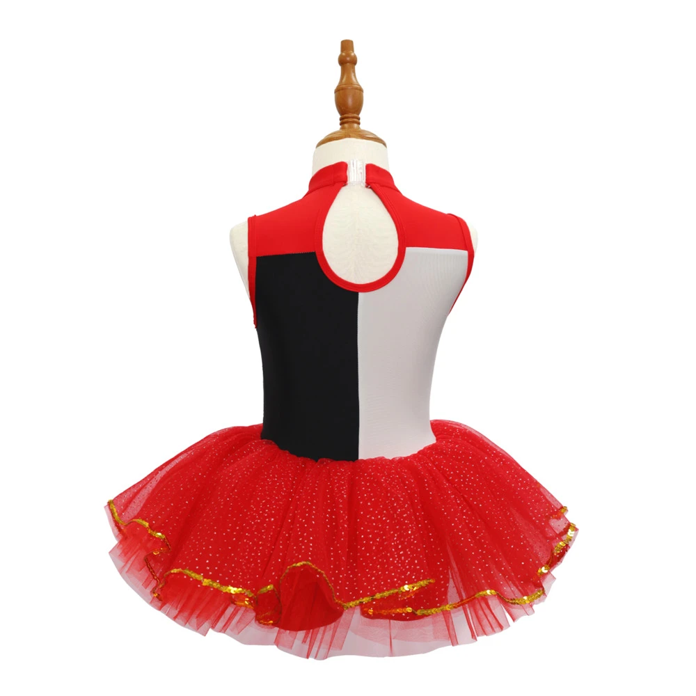Costume de danse jazz pour enfants de style clown-JSP012