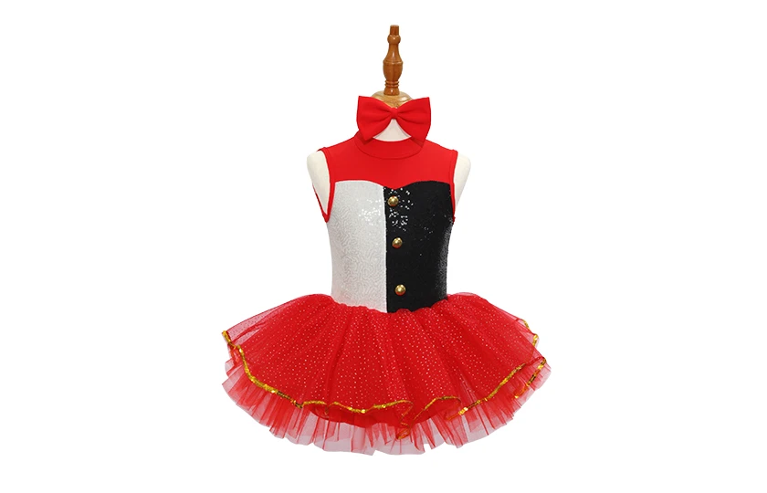 Costume de danse jazz pour enfants de style clown-JSP012