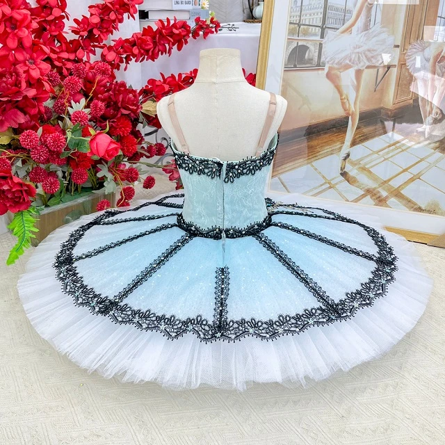 Tutu de cr&ecirc;pes professionnel bleu clair | T1571