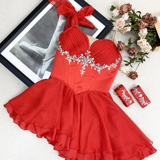 Robe courte de ballet rouge The Talisman | R0697