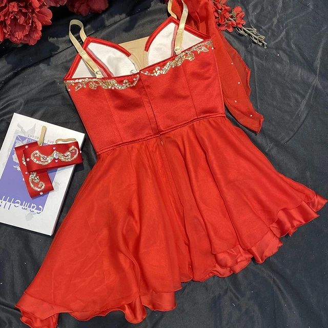 Robe courte de ballet rouge The Talisman | R0697