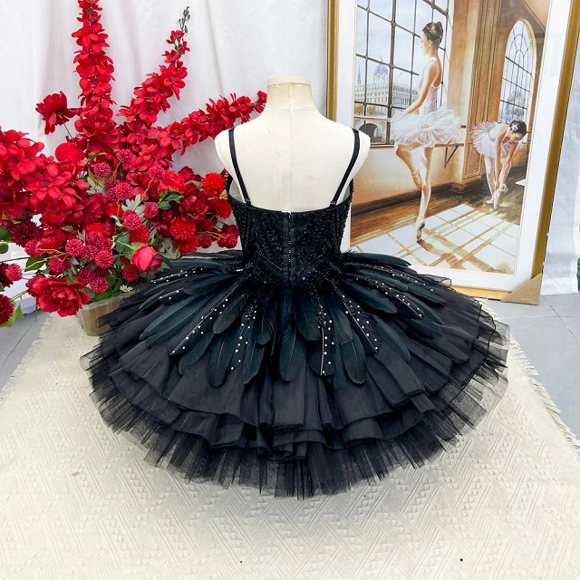 Tutu de cr&ecirc;pes professionnel Black Swan | T1589
