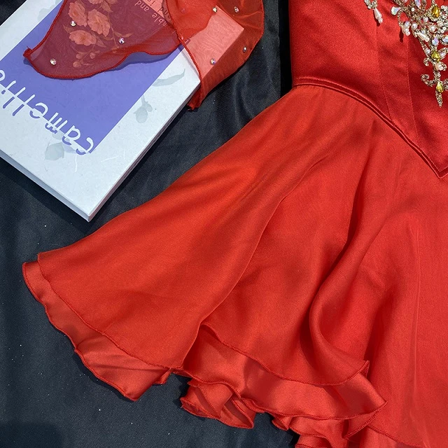 Robe courte de ballet rouge The Talisman | R0697
