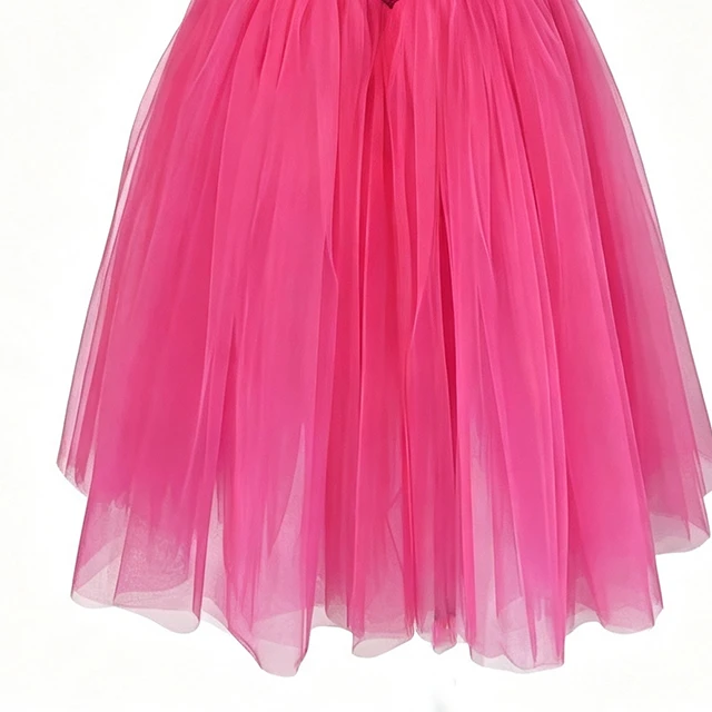 Rose Red Sequin Floral Applique Ballet Dress | XGZ0250