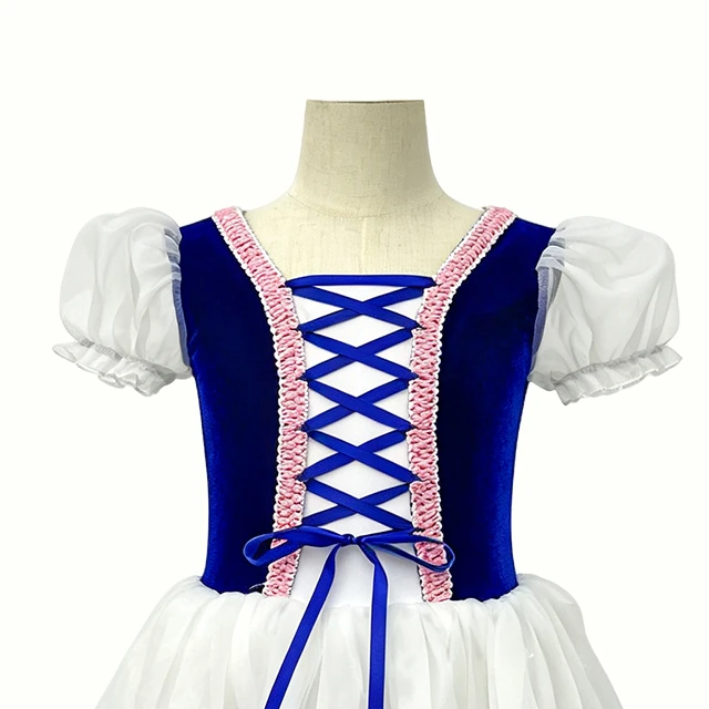 Girls Classical Stage Performance Velvet Ballet Dress | XGZ0253