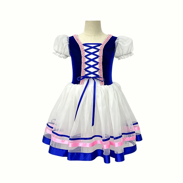 Girls Classical Stage Performance Velvet Ballet Dress | XGZ0253